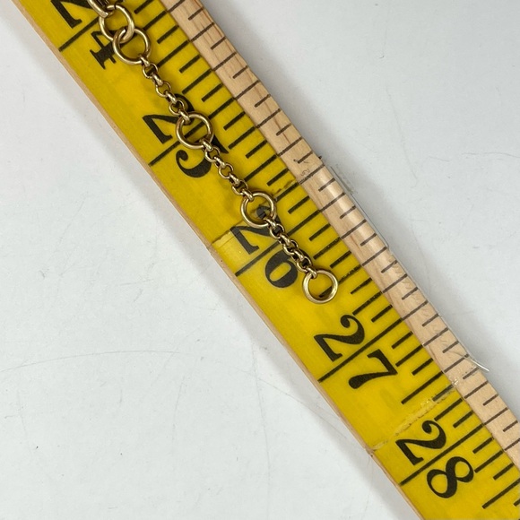 J Crew Gold Tone White AB Glass Rhinestone Statement Necklace Stunning Sparkly - Picture 8 of 8